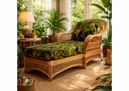Crestwood Bay Rattan Chaise Lounge