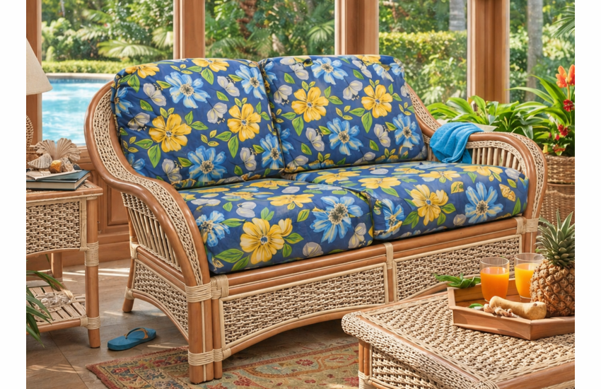 Crestwood Bay Rattan Loveseat