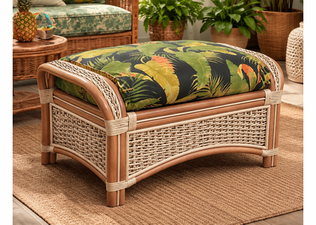 Crestwood Bay Rattan Ottoman