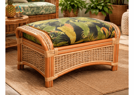 Crestwood Bay Rattan Ottoman