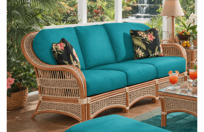Crestwood Bay Rattan Sofa