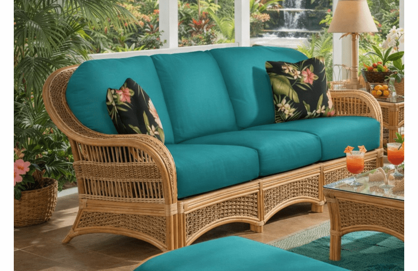 Crestwood Bay Rattan Sofa