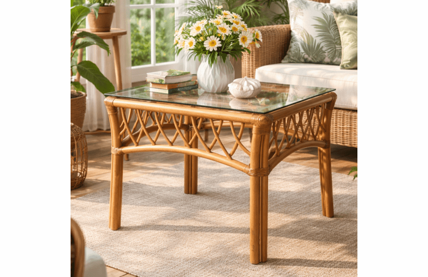 Crystal Lake Rattan End Table