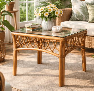 Crystal Lake Rattan End Table