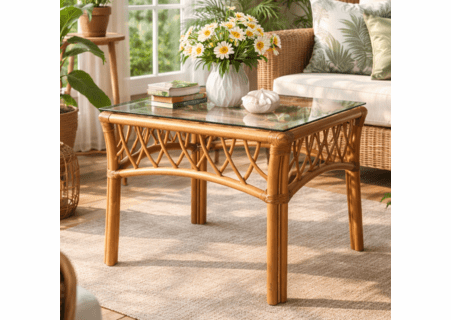 Crystal Lake Rattan End Table