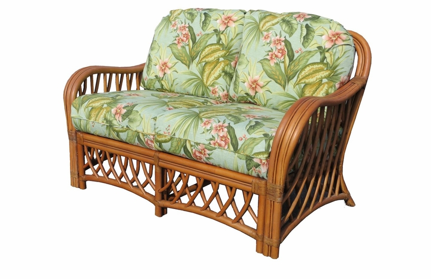 Crystal Lake Rattan Loveseat