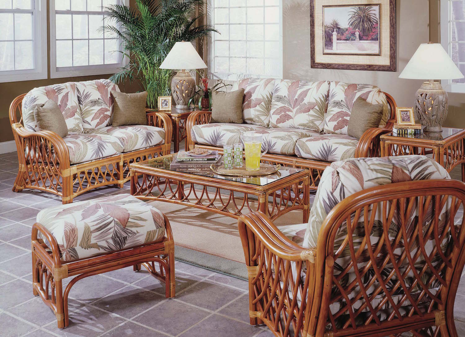 Crystal Lake Rattan Sofa