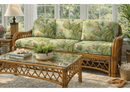 Crystal Lake Rattan Sofa
