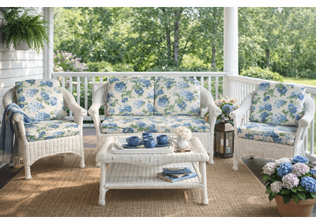 Diamond Deep Wicker Collection Set of 4