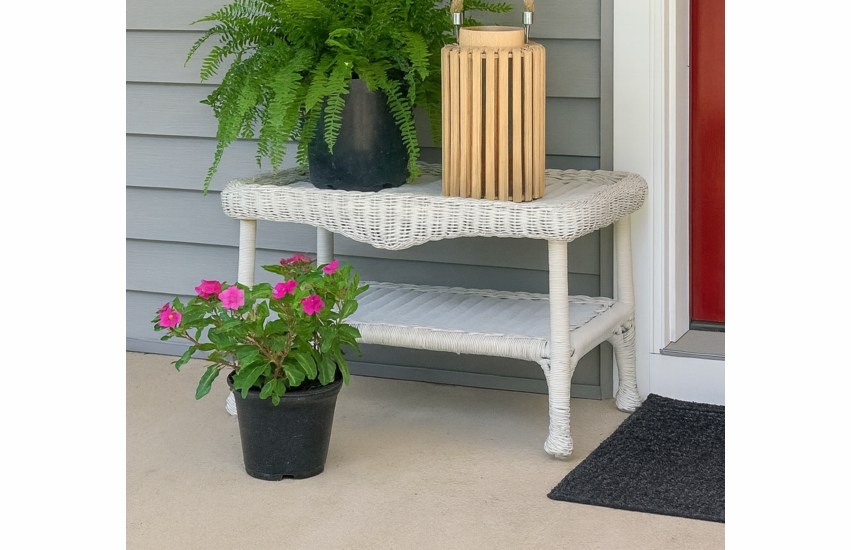 Wicker Coffee Table-Diamond style 