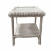 Diamond Wicker End Table