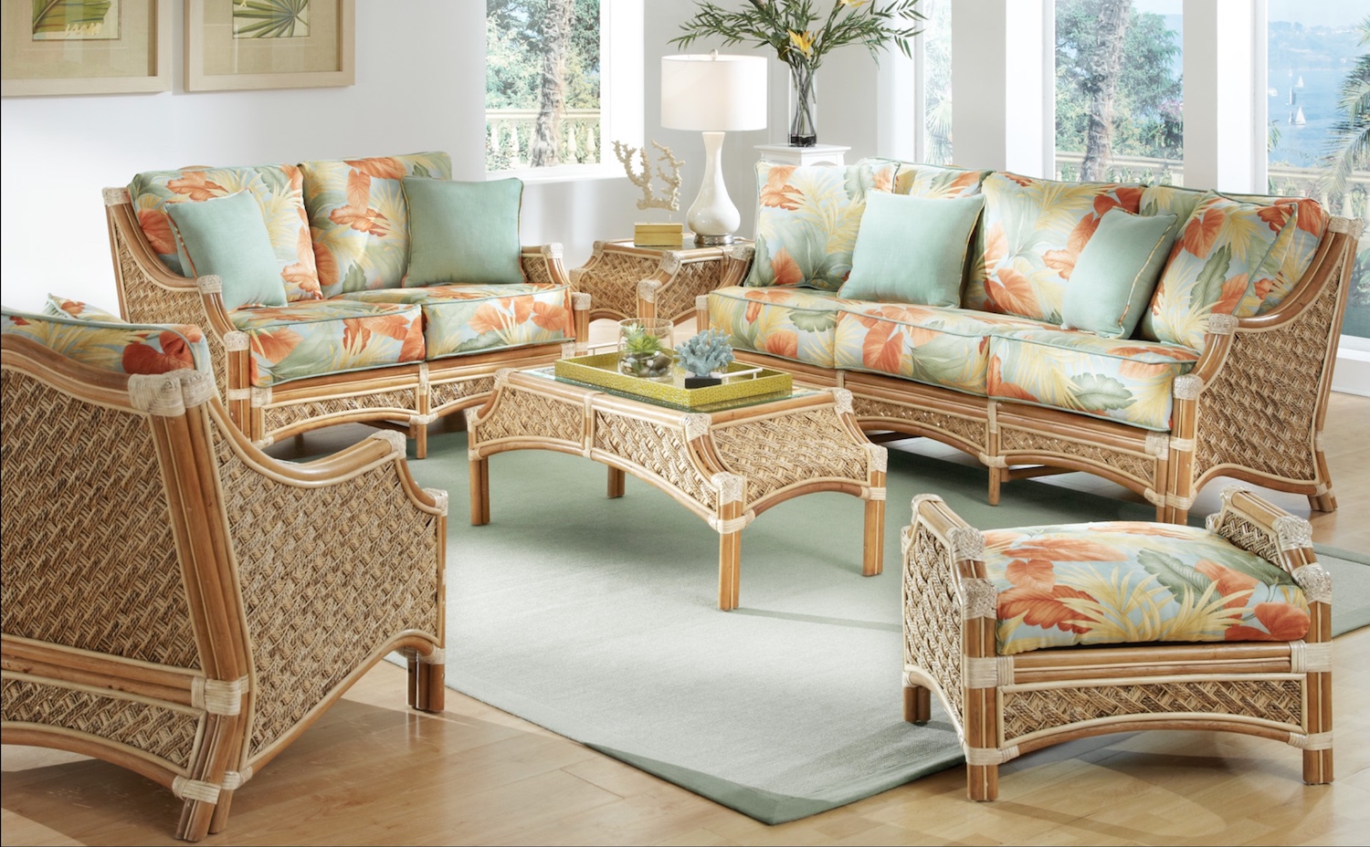 Doral Rattan Furniture Set of 6