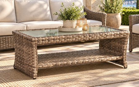 Driftwood Bay Outdoor Wicker Coffee Table
