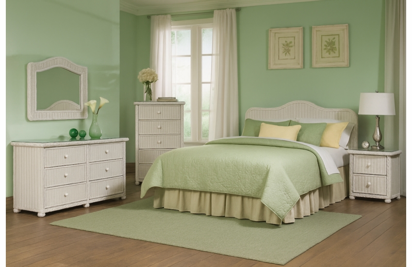 Elana Wicker Bedroom Set of 5