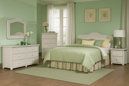 Elana Wicker Bedroom Set of 5
