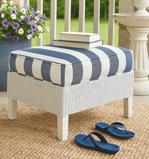 Braxton Culler Gibraltar Wicker Ottoman