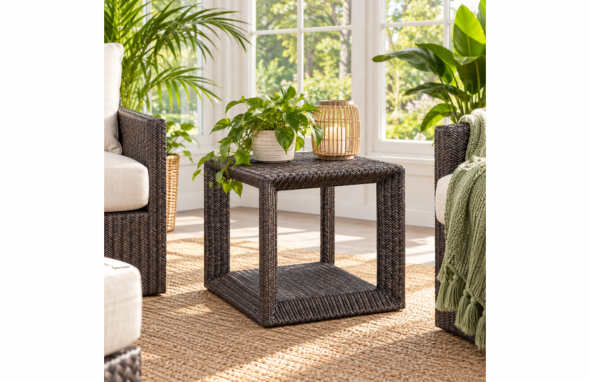 Braxton Culler Gorden Wicker End Table (Available in 30 Finish Choices)