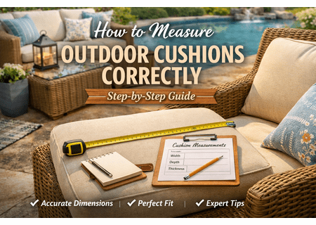 How to Measure Outdoor Cushions Correctly (Step-by-Step)