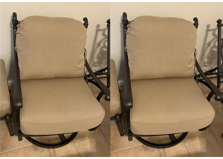 IN STOCK Hanamint Grand Tuscany Club Chair Cushion Set (2 Chair Sets In Sunbrella Heather Beige)