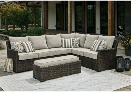 Island Way Outdoor Wicker Sectional