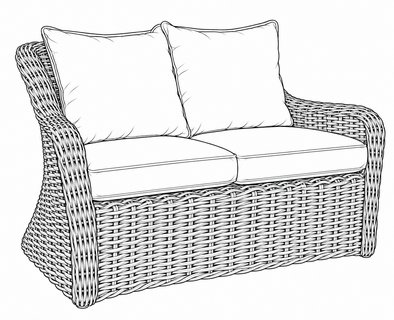 Kingsley Bate Sag Harbor Loveseat Replacement Cushions