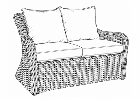 Kingsley Bate Sag Harbor Loveseat Replacement Cushions