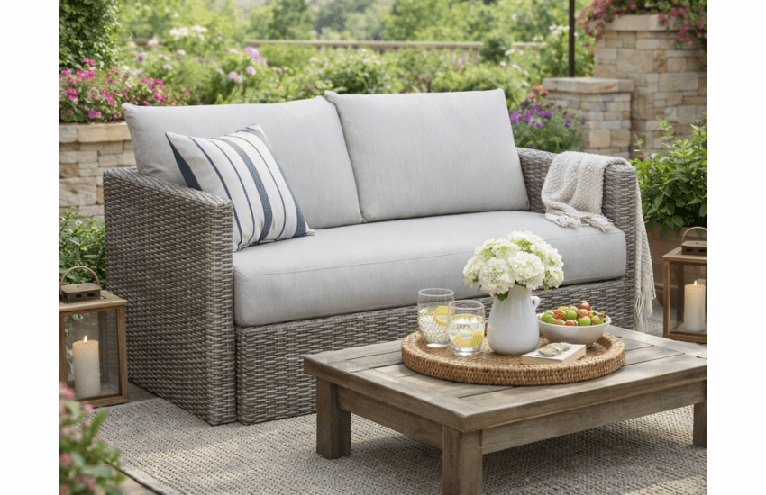 Lane Venture Ashford Wicker Loveseat