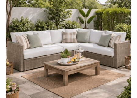 Lane Venture Ashford Wicker Sectional