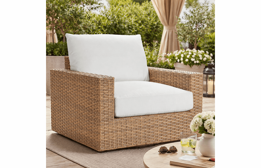 Lane Venture Cambell Outdoor Wicker Swivel Lounge Chair