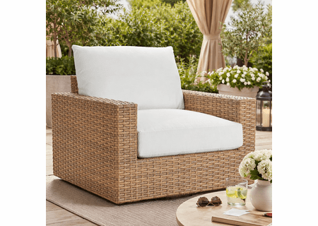 Lane Venture Cambell Outdoor Wicker Swivel Lounge Chair