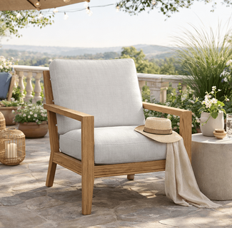 Lane Venture Carlsbad Teak Lounge Chair