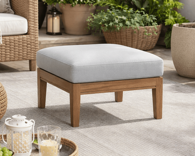 Lane Venture Carlsbad Teak Ottoman