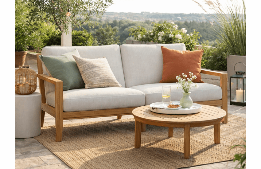 Lane Venture Carlsbad Teak Sofa