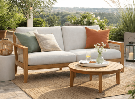 Lane Venture Carlsbad Teak Sofa