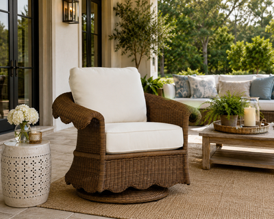 Lane Venture Cleary Swivel Glider Chair By Celerie Kemble Collection