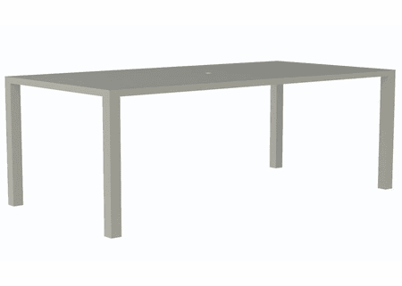 Lane Venture Contempo Aluminum 84" Long Rectangular Dining Table