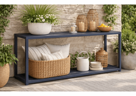 Lane Venture Contempo Aluminum Console Table