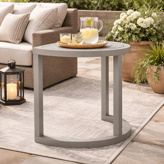 Lane Venture Contempo Aluminum Crescent End Table