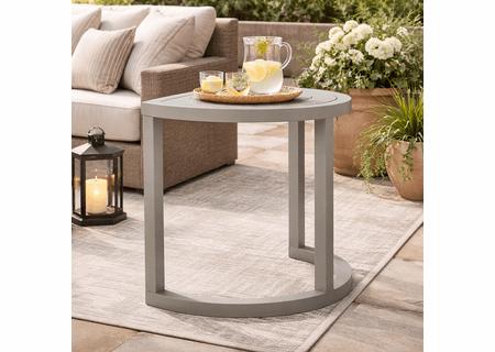 Lane Venture Contempo Aluminum Crescent End Table