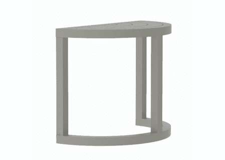 Lane Venture Contempo Aluminum Crescent End Table