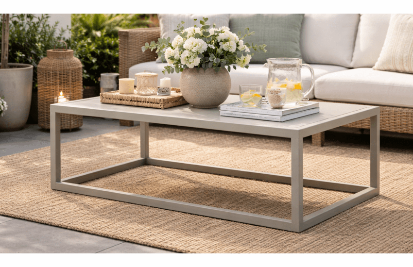 Lane Venture Contempo Aluminum Rectangular Cocktail Table