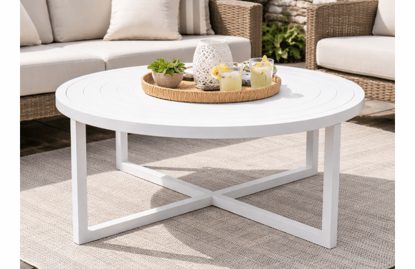Lane Venture Contempo Aluminum Round Cocktail Table