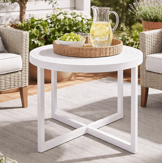 Lane Venture Contempo Aluminum Round End Table