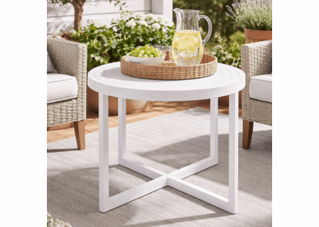 Lane Venture Contempo Aluminum Round End Table