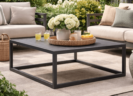 Lane Venture Contempo Aluminum Square Cocktail Table