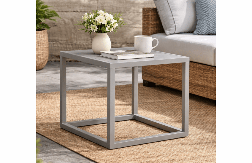 Lane Venture Contempo Aluminum Square End Table