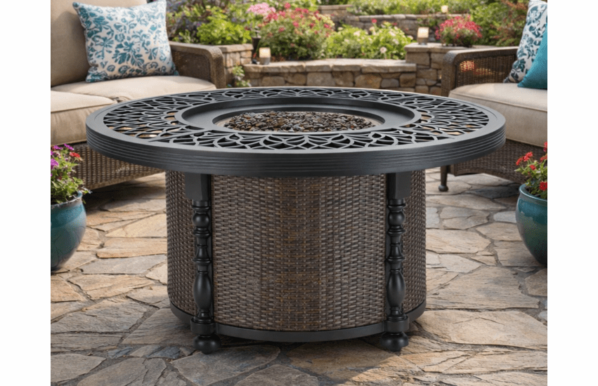 Lane Venture Hemingway Islands 48" Round Gas Fire Pit