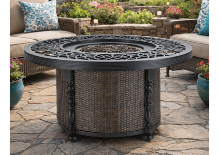 Lane Venture Hemingway Islands 48" Round Gas Fire Pit