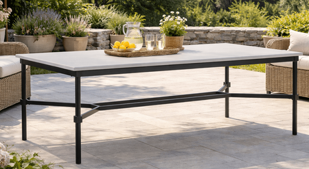 Lane Venture Langham Aluminum 84" Long Dining Table