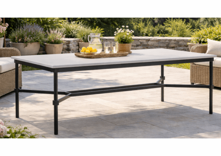 Lane Venture Langham Aluminum 84" Long Dining Table